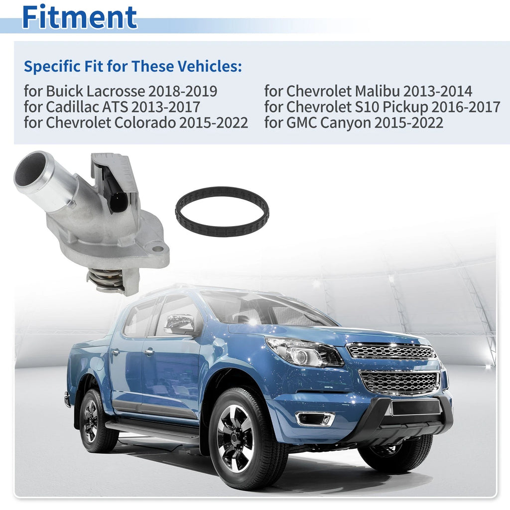 Engine Coolant Thermostat Housing Assembly for Chevrolet Colorado, GMC Canyon (2015–2022)