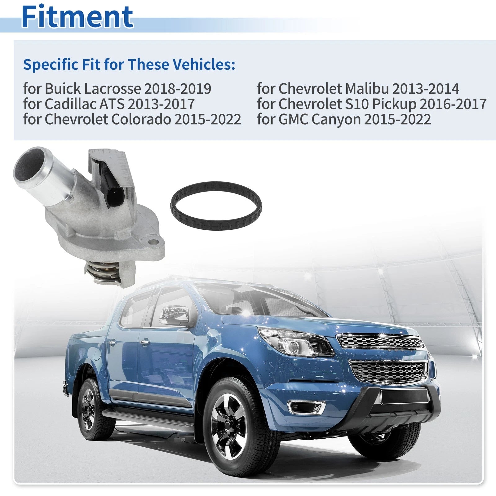 Engine Coolant Thermostat Housing Assembly for Chevrolet Colorado, GMC Canyon (2015–2022)