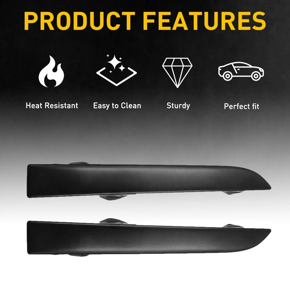 Front Bumper Grille Headlight Filler Trim Panels for Toyota Tacoma (2001–2004)