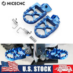 Wide Footrest Foot Pegs for Yamaha YZ 65 85 125 250 250F 450F (2018–2023)