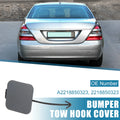 Rear Bumper Tow Hook Cover A2218850323 for Mercedes-Benz W221 (2007–2009) Matte Gray