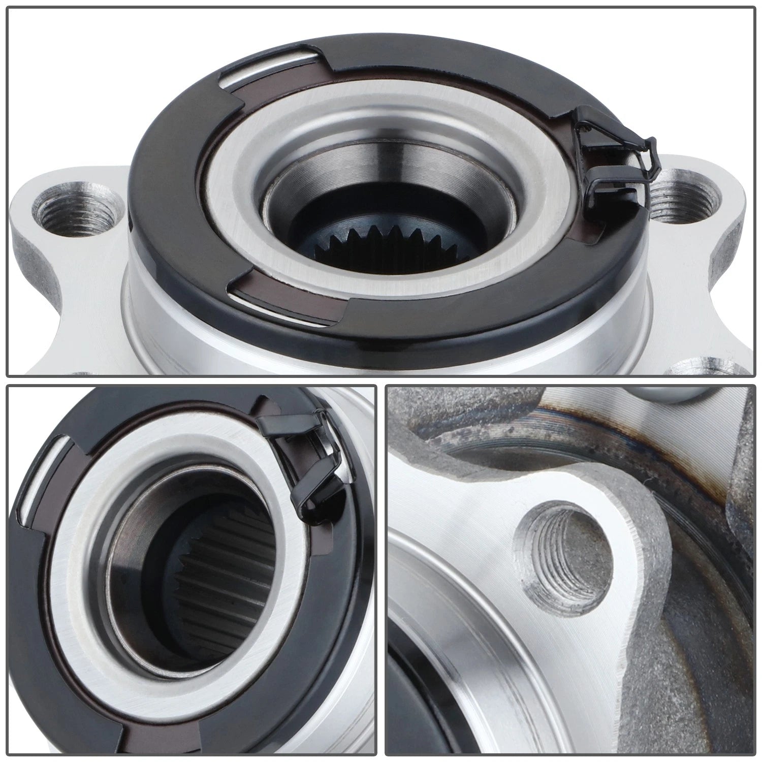 Set of 2 Wheel Bearings & Hubs for Dodge Caliber Jeep Patriot Compass (2007–2017)