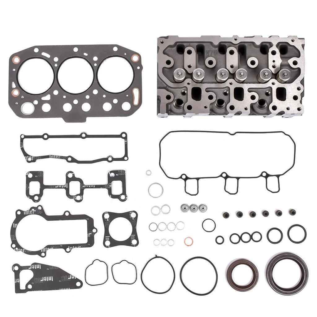 Cylinder Head with Gasket for Yanmar VIO15-3, Hitachi ZAXIS17U-2 (2000–2023)