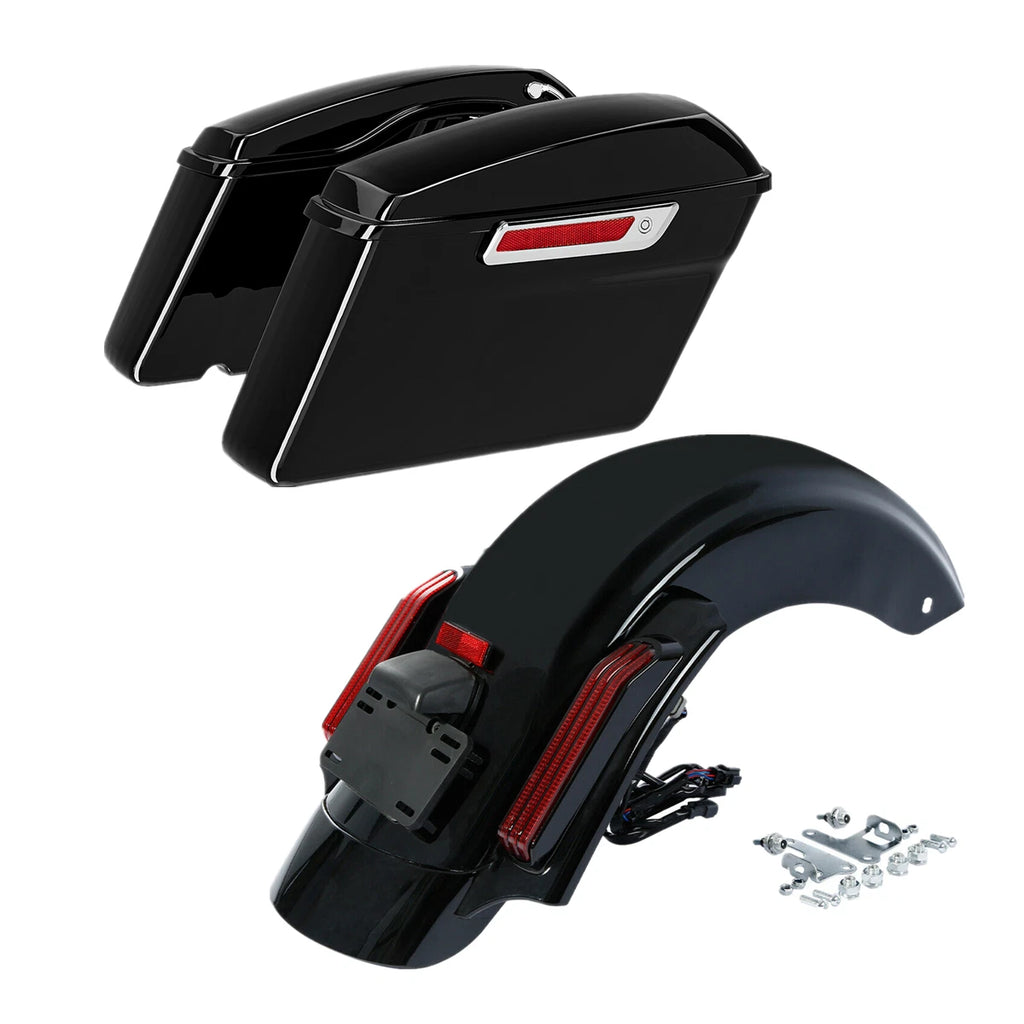Hard Saddlebags & Rear Fender LED System for Harley Electra Glide (2014–2023)