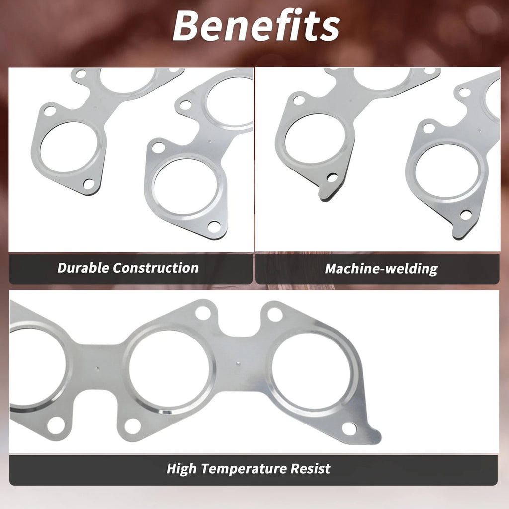 2X Exhaust Manifold Header Gasket for Toyota Tacoma (2006–2014) No.1717331010