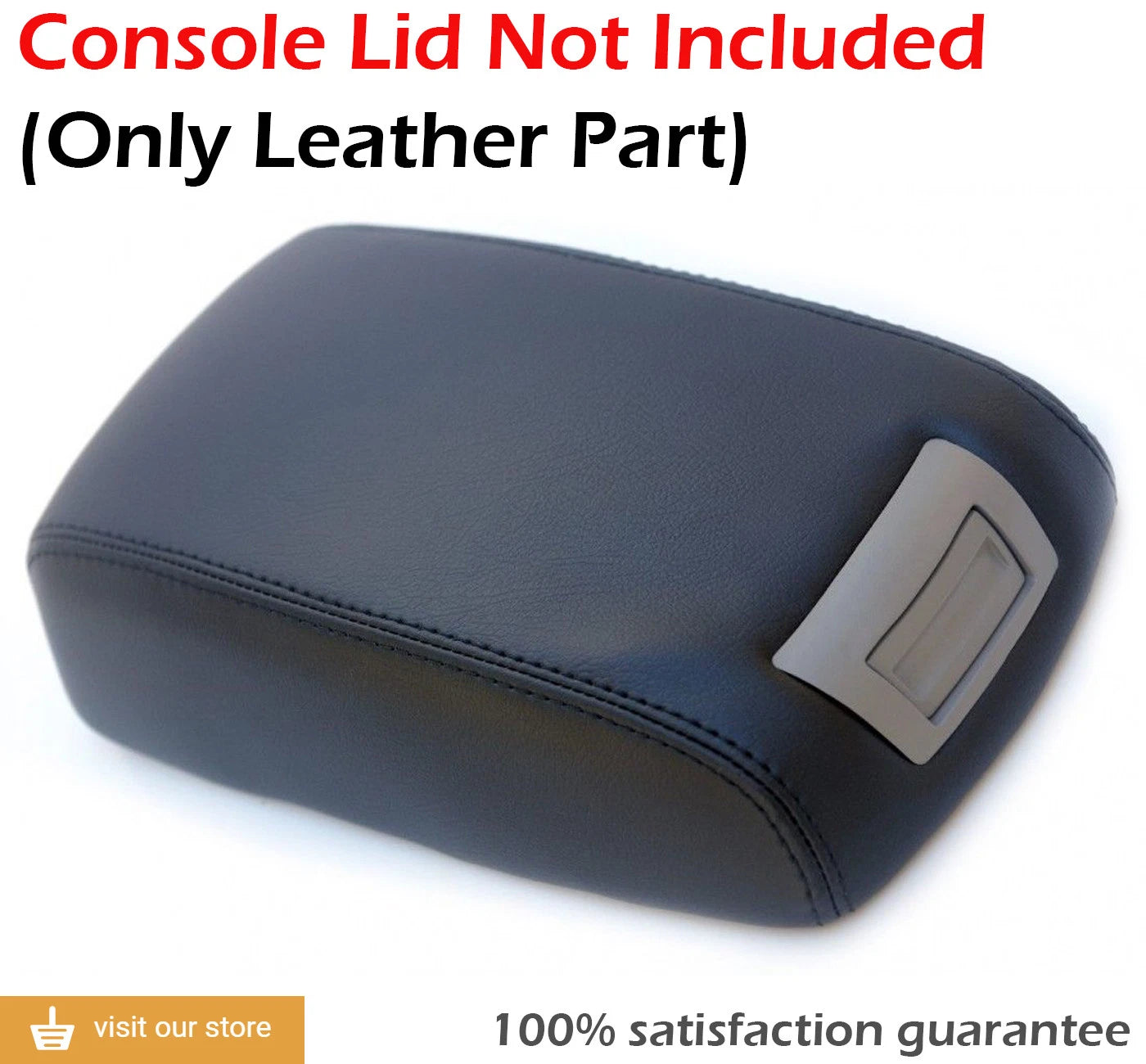 Console Lid Armrest Cover for Nissan Altima (2002–2004) PVC Leather Black