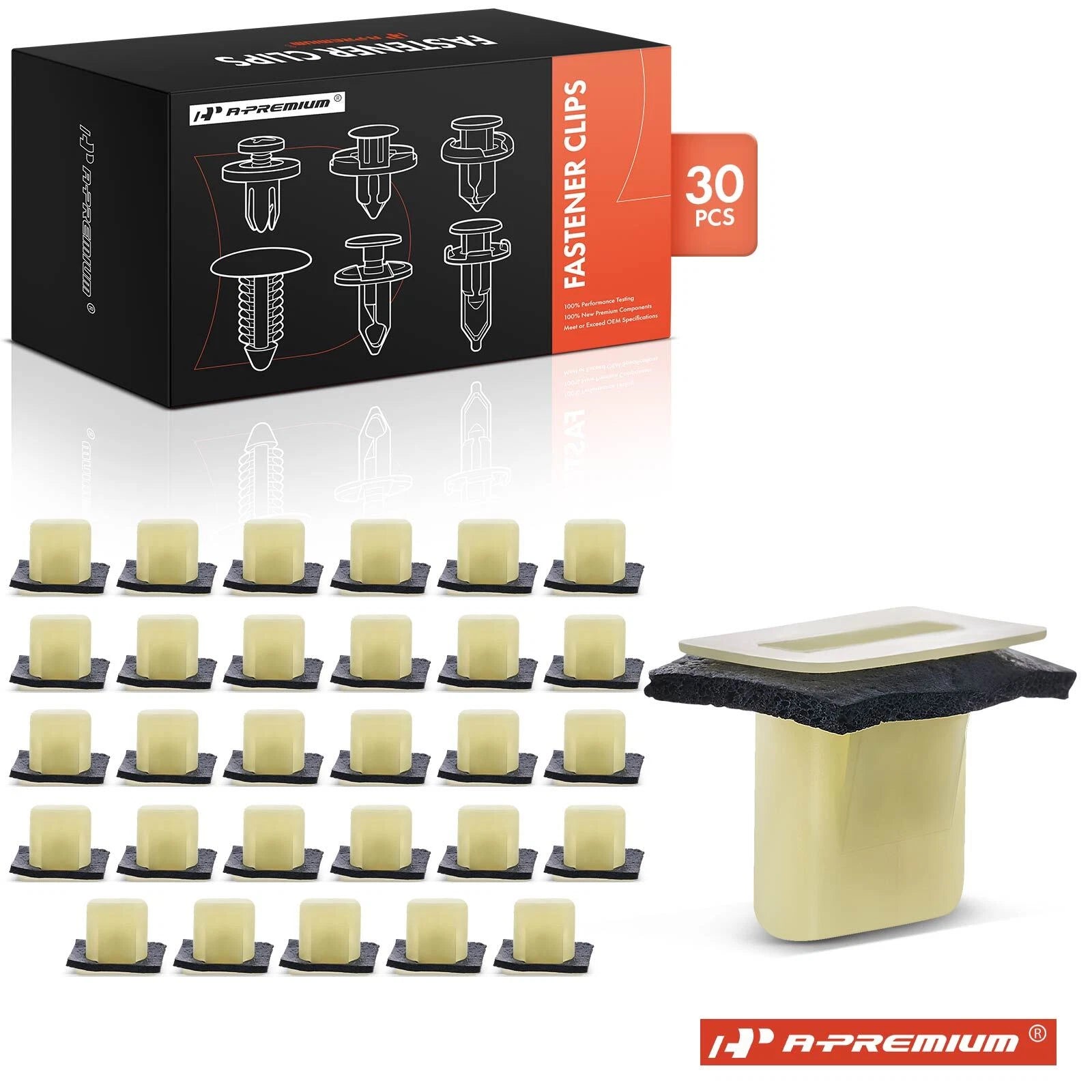30Pcs Grommet Moulding Clip Retainer for Ford Lincoln Cadillac 