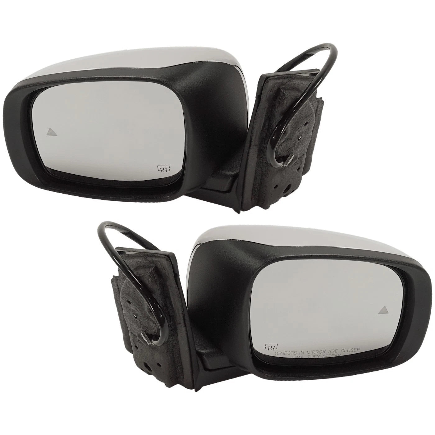 Set of 2 Heated Mirrors for Dodge (2009–2016)
