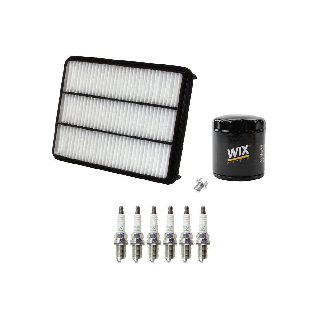Wix Engine Air Oil Filters & NGK Spark Plug Kit for Toyota Tundra (1999–2006)