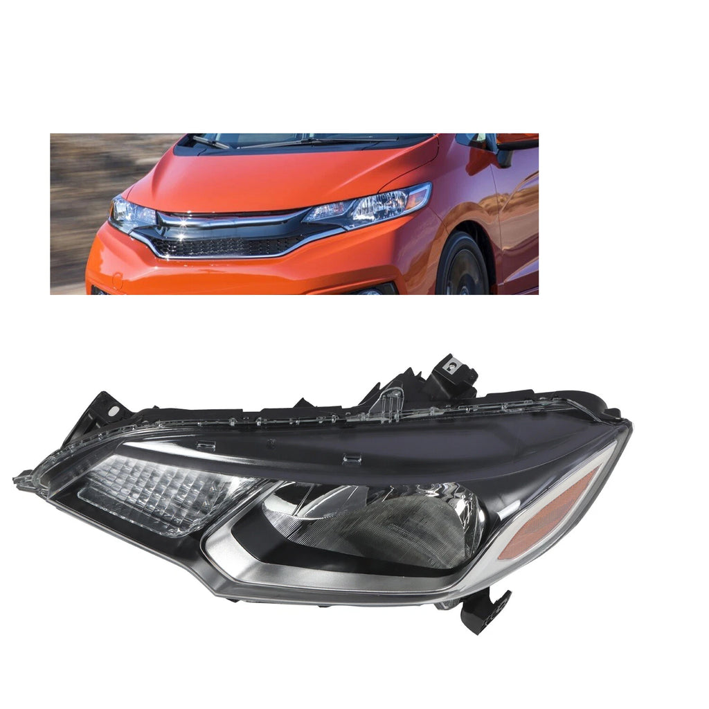 Halogen Headlight Assembly Left Driver Side for Honda Fit (2015–2017) 33150T5AA01