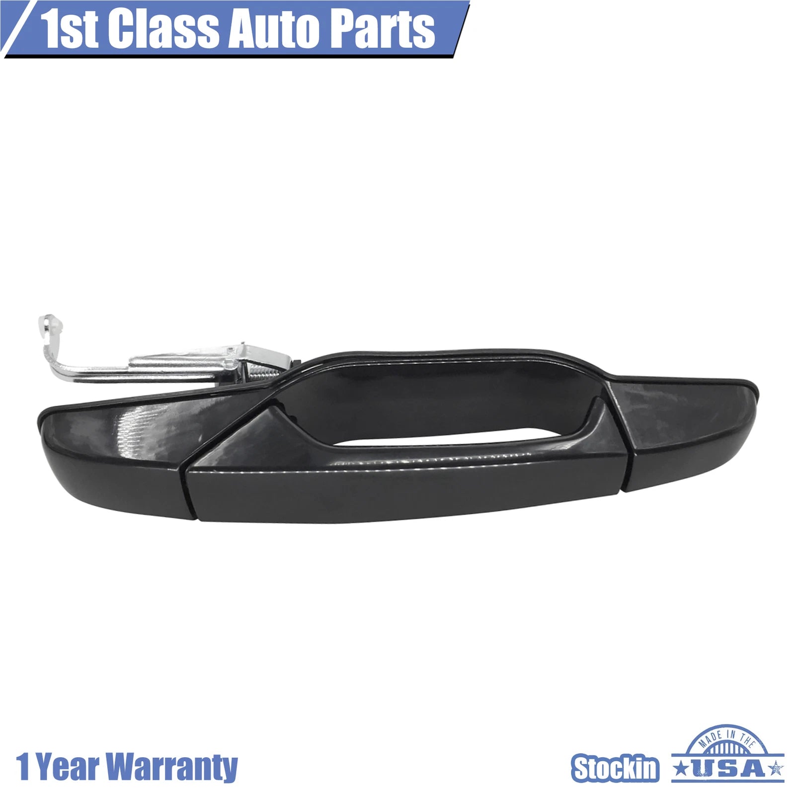 Right Passenger Side Black Outside Door Handle for Chevrolet GMC Cadillac