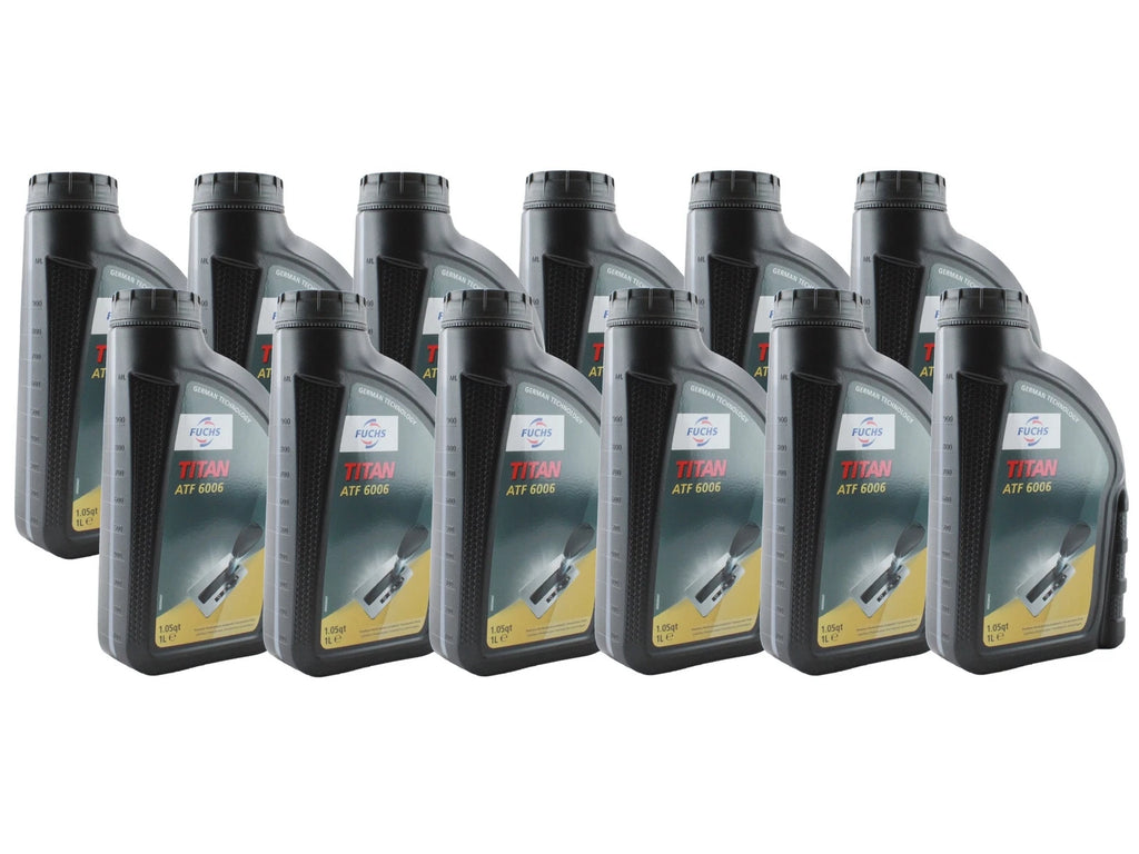 Set of 12 Fuchs TITAN ATF 6006 Auto Transmission Fluid 1L for Audi BMW Jaguar