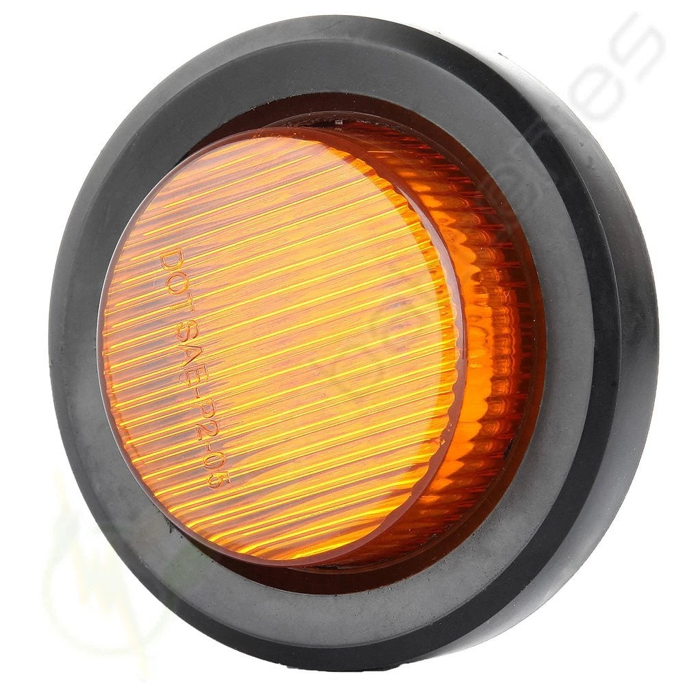 8pcs 2" Trailer Truck Clearance Light Side Marker 12V Waterproof