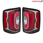 Set of 2 LED Clear Lens Tail Lights for GMC Sierra (2016–2018)