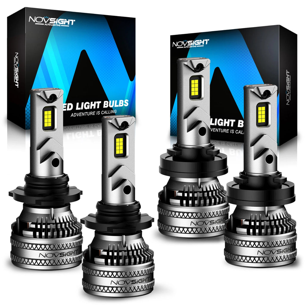 Set of 4 9005 H11 LED Headlight Bulbs for Universal Fit (80000LM)