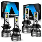 Set of 4 9005 H11 LED Headlight Bulbs for Universal Fit (80000LM)