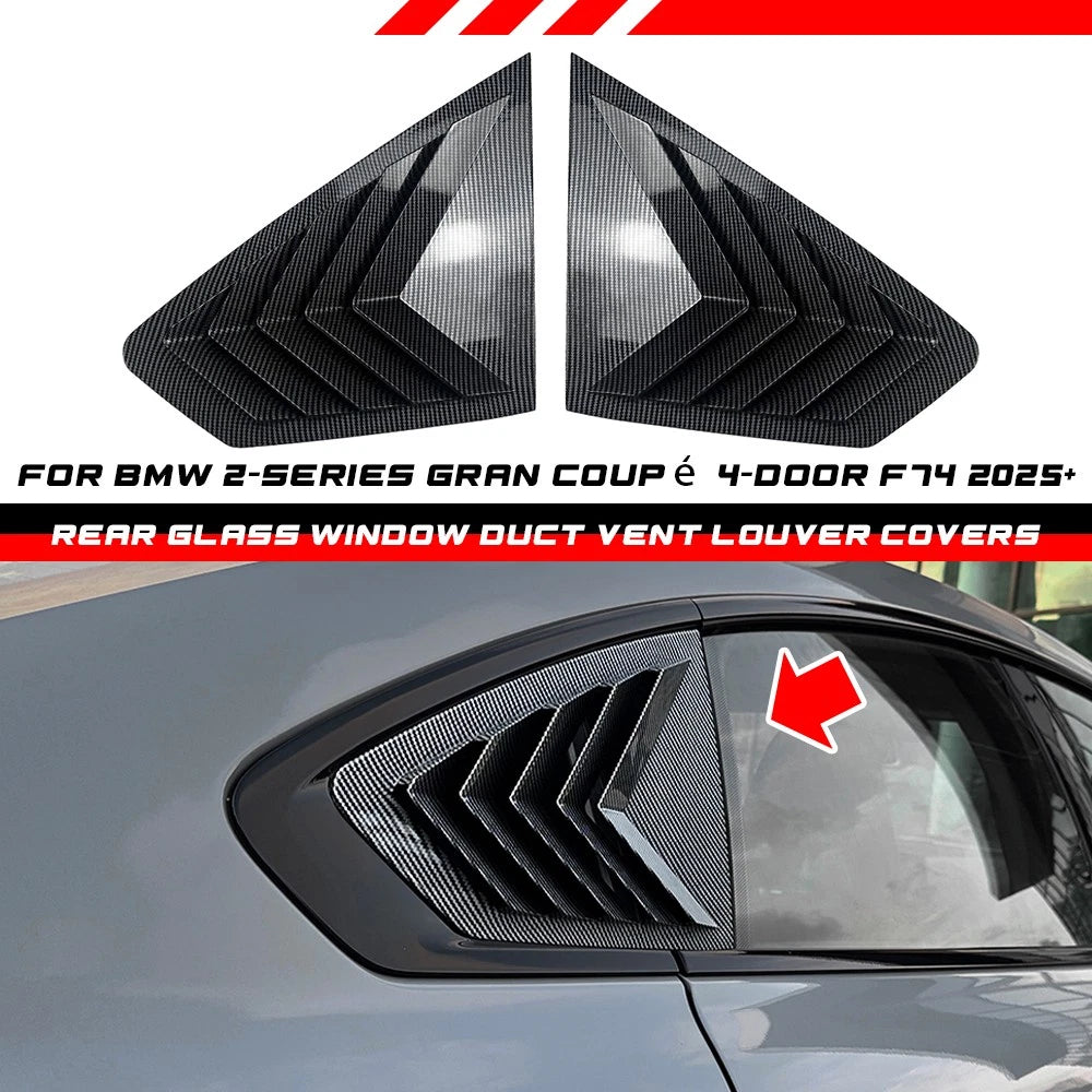 2Pcs Window Vent Louver Cover for BMW 2-Series Gran Coupé F74 (2025–2025)