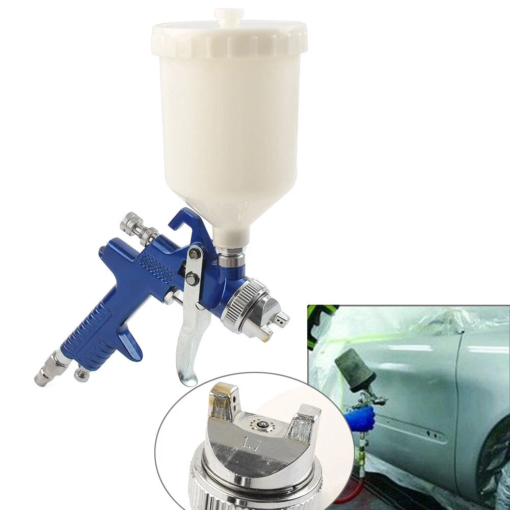 HVLP H827 Spray Gun with 600ml Cup & 1.7mm Nozzle for Automotive Painting