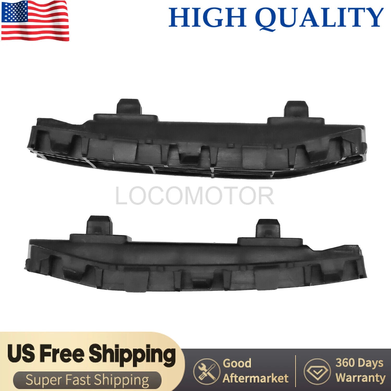 Set of 2 Front Bumper Bracket Retainers for Honda Acura TSX (2009–2014)