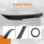 Trunk Spoiler for BMW 5 Series 528i/535d/550i/M5 (2011–2017) Black