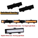 2X Smoked Sequential LED Front DRL Corner Signal Lights for Monte Carlo SS (1981–1988)