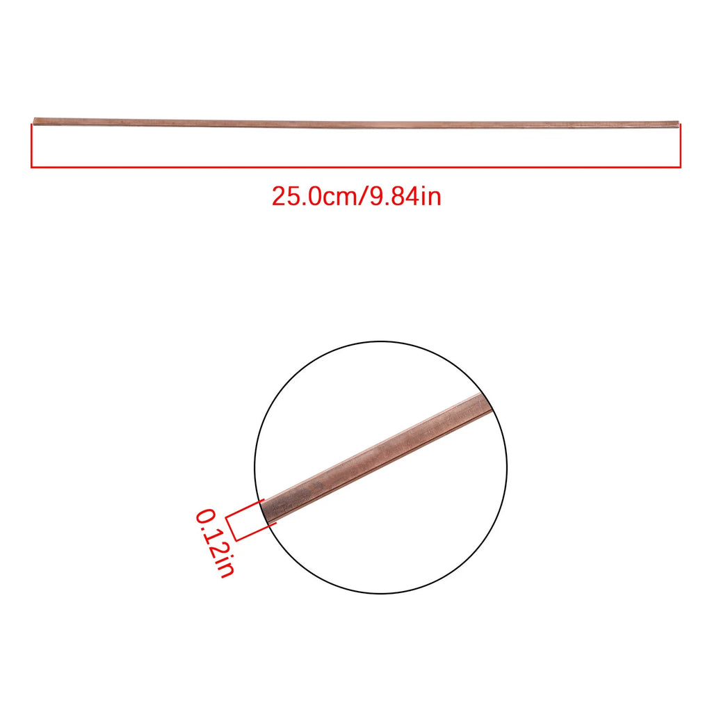 Set of 40 Brazing Rods 0.050" × 1/8" for Automotive Applications