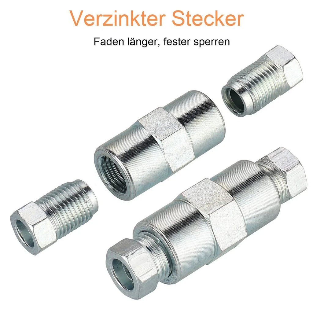 2x 5m 316 Brake Pipe Kit with 20 Nuts 10 Connectors