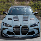 Gloss Black Front Bumper Side Fin Canards Splitter for BMW M3 M4 (2021–Present)