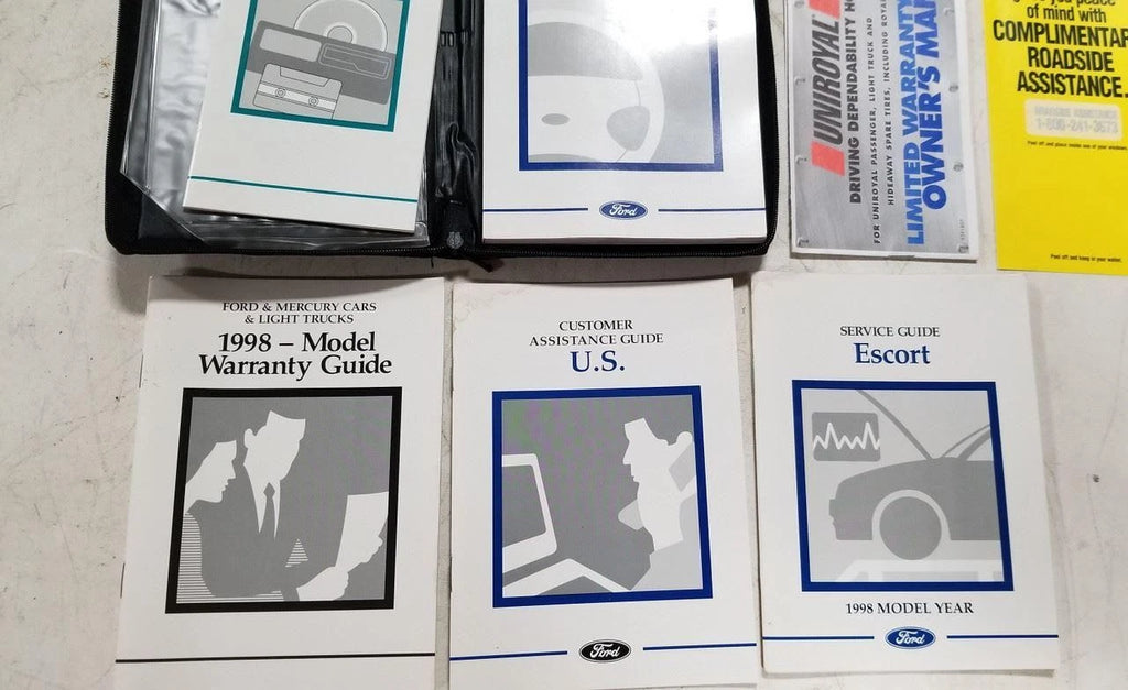 Owner's Guide for Ford Escort (1998) - OEM with Inserts