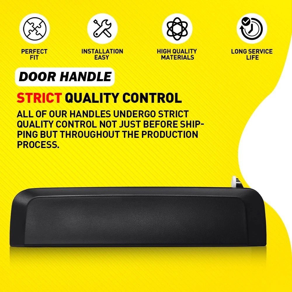 Front Exterior Door Handle Set for Nissan D21 (1986–1989, 1994) - Black