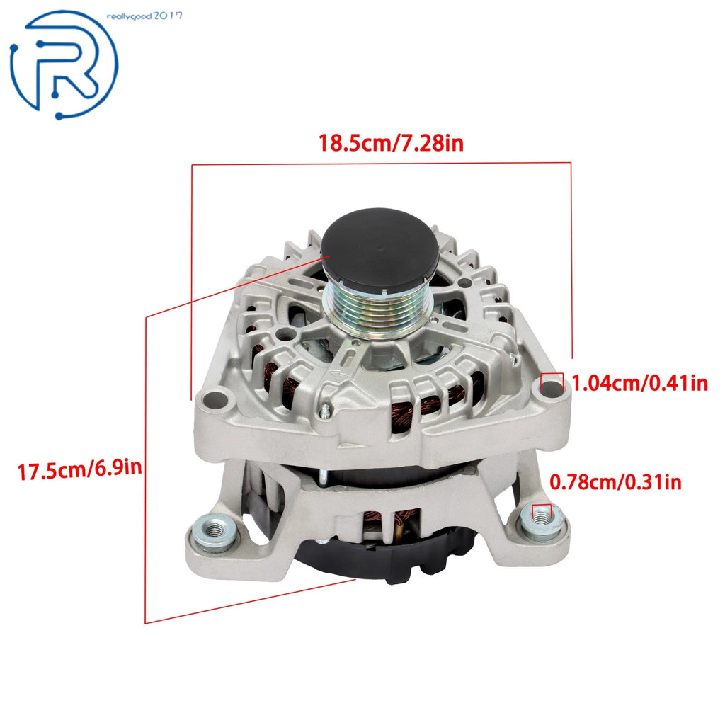 Alternator for Chevrolet Cruze L4 1.4L 2012-2015 (130Amp 11654 13581891 13588290)