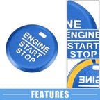 Ignition Button Cover Decal for Ford Mustang (2015–2021) Blue