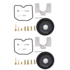 2X Carburetor Carb Kit Diaphragm Plunger for Kawasaki EN500 (1996–2009)