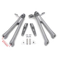 Silver Rear Passenger Foot Pegs Footrest Bracket for Suzuki GSX-R 600 750 (2011–2023)