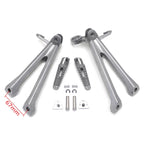 Silver Rear Passenger Foot Pegs Footrest Bracket for Suzuki GSX-R 600 750 (2011–2023)