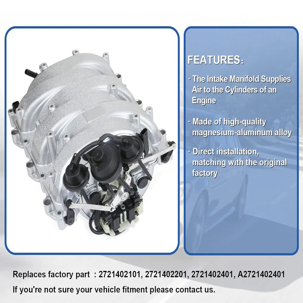 Intake Manifold Assembly for Mercedes-Benz C280/E350/CLK350/GLK350/SLK350/ML350 (2001–2016)