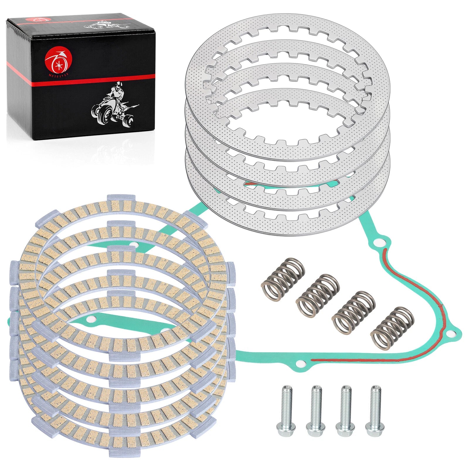 Clutch Friction Plates Kit w/ Gasket for Honda CR85R CR85RB (2003–2007)