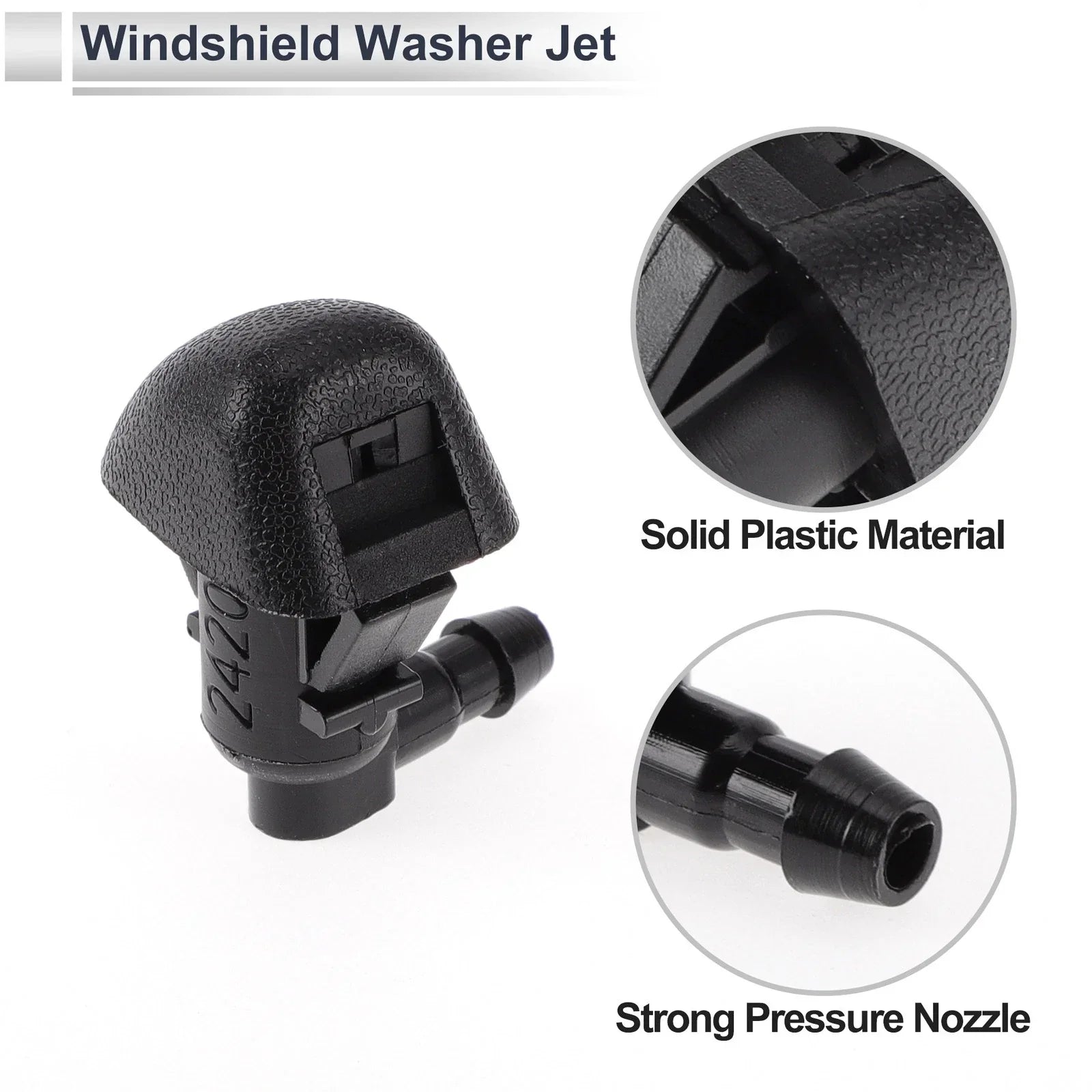 Washer Nozzle & 6 x Hose Connectors for Honda
