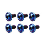 6pcs M5x15mm Universal Titanium Torx Screws for Motorcycle