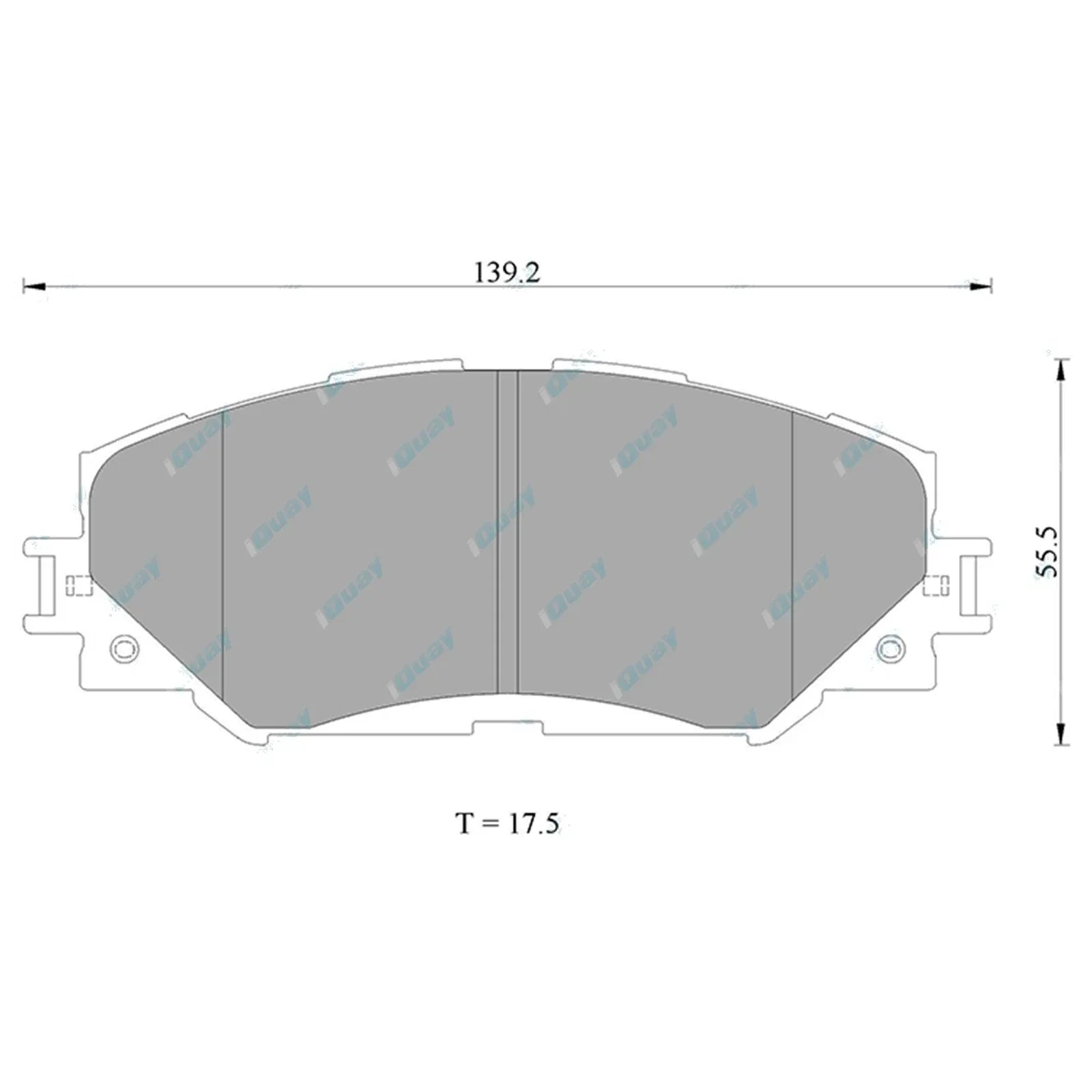 Bremtec Front Disc Brake Pads Set for Toyota Corolla ZRE152R ZRE153R ZRE182R (2007-2019)