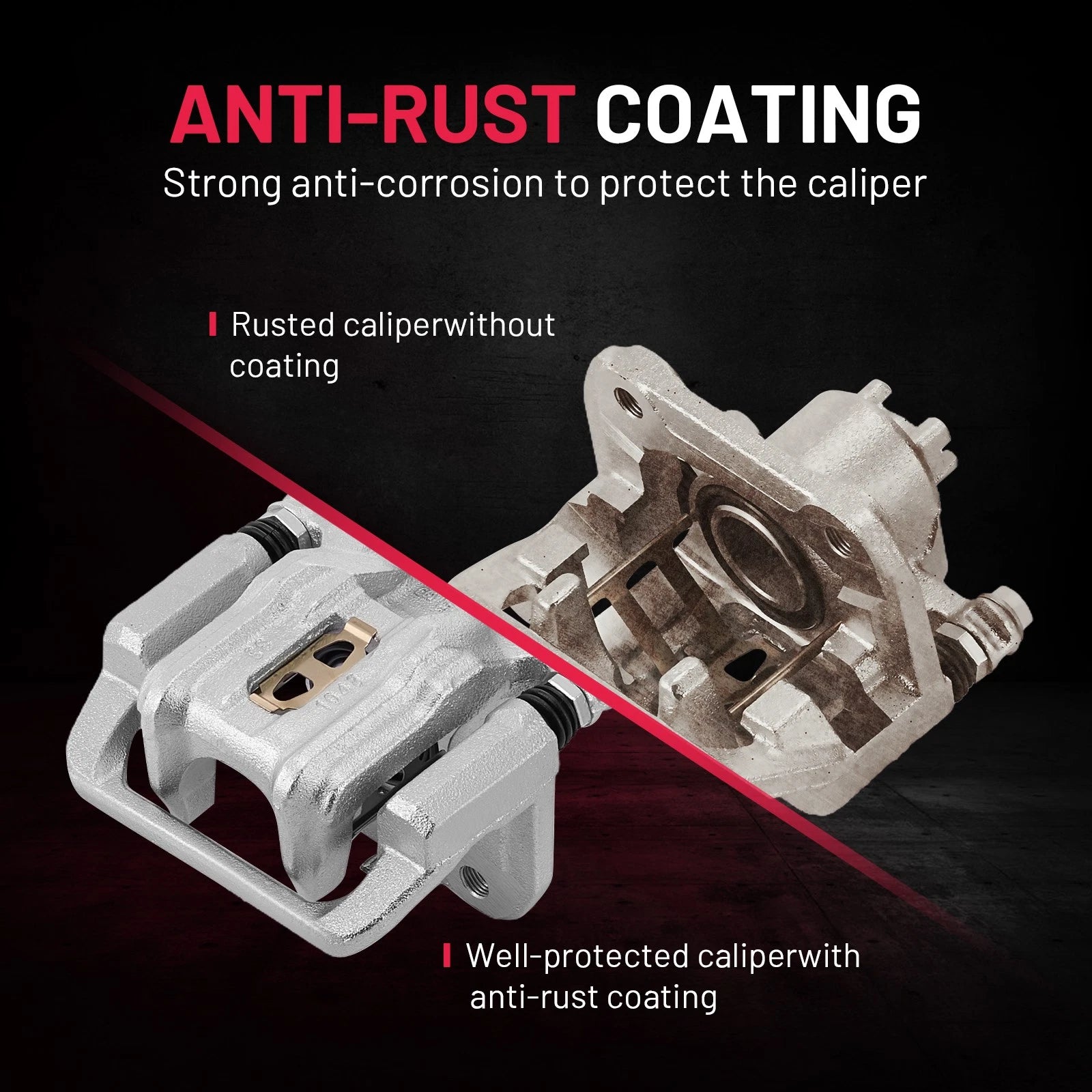 2PC Front & Rear Brake Calipers for Honda CR-V Acura RDX (2011-2016)
