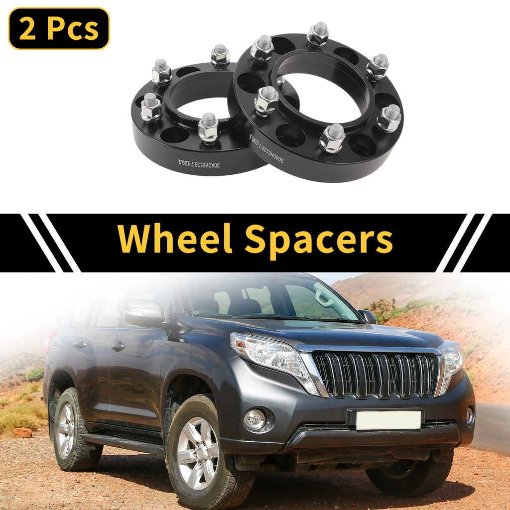 2 Pcs Wheel Spacers 6x139.7mm M12x1.5 for Toyota Fortuner (2005–2023)