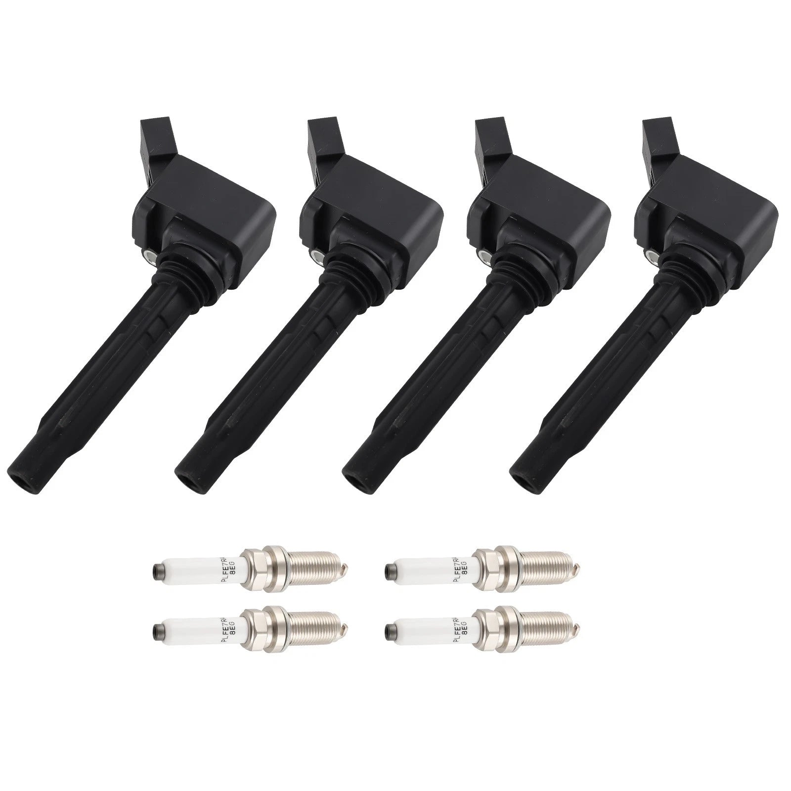 Set of 4 Ignition Coils + Spark Plugs for Audi A3 Q5 TT Volkswagen Beetle Golf