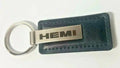 Licensed Mopar Hemi Black Leather Key Chain for Dodge Charger Challenger