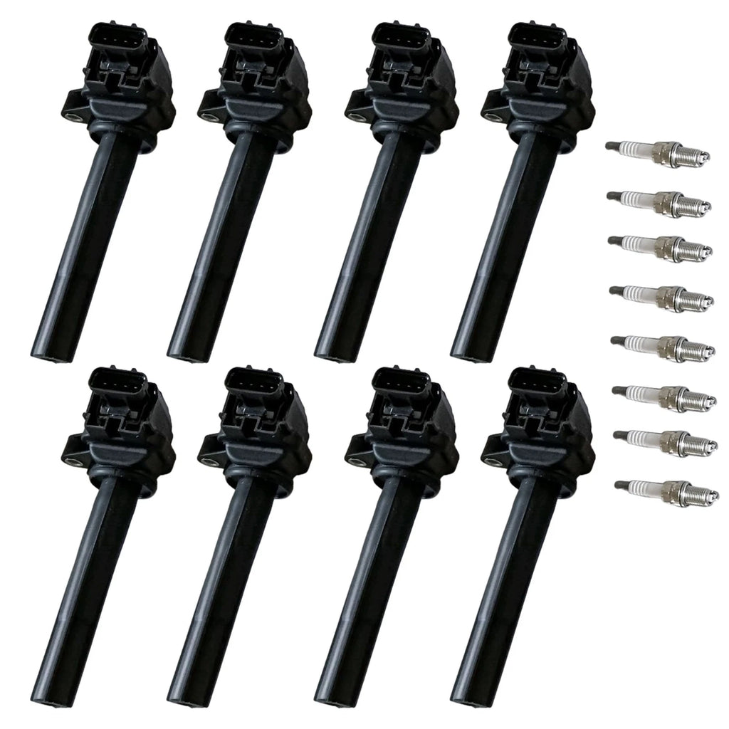 Set of 8 Ignition Coils & Spark Plugs for Lexus GS400 LS400 SC400 (1991–2000)