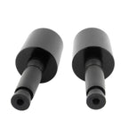 1.5" Black Handlebar Grips & End Caps for Universal Motorcycle