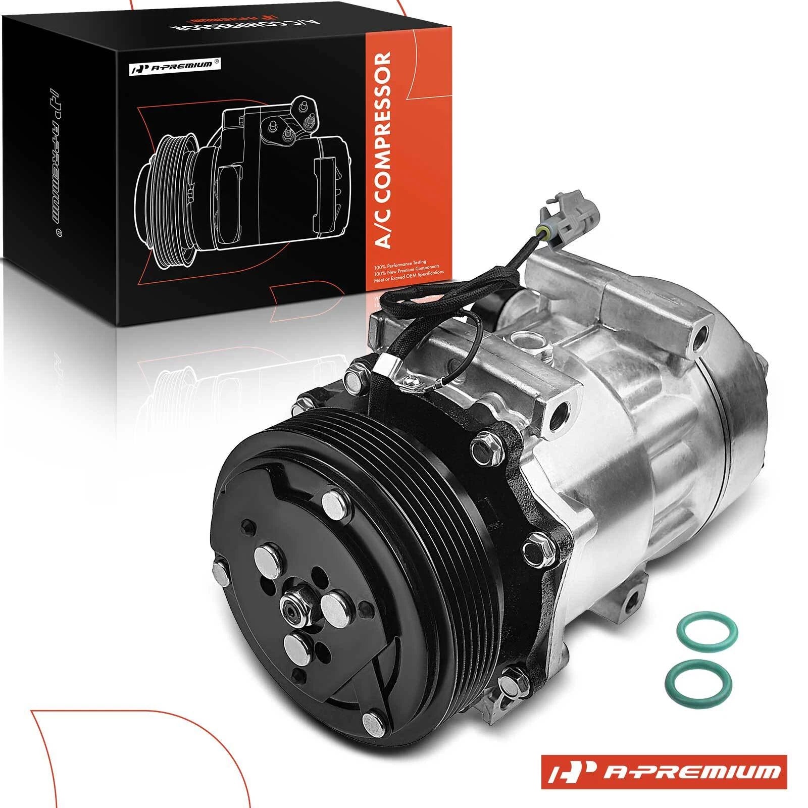A/C Compressor with Clutch for Jeep Wrangler TJ (1997–1999) XJ Cherokee