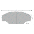 Front Disc Brake Pad Set for Toyota Hiace Van YH50 YH51 YH53 YH63 YH73 (1982-1987)