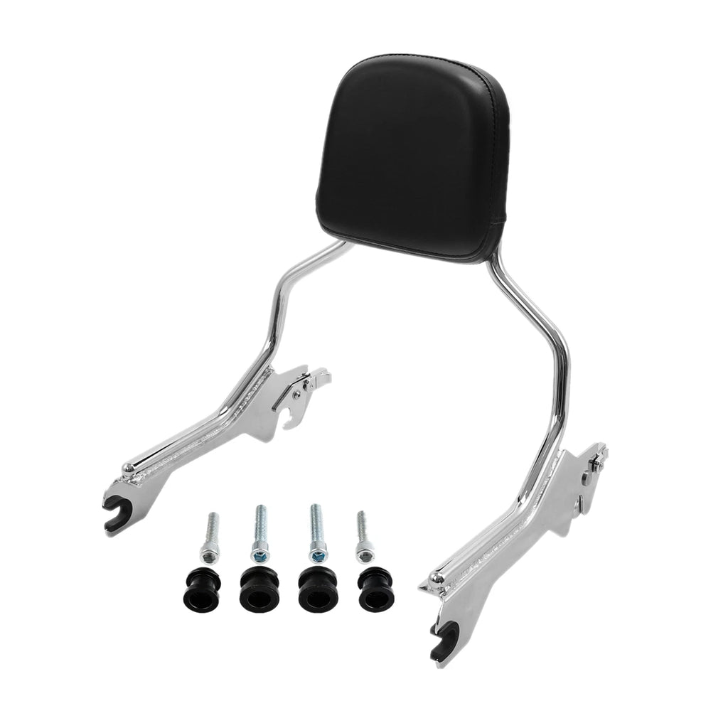 Chrome Sissy Bar Pad Docking Hardware Kit for Harley Softail Fat Boy (2018–2026)
