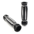 Black CNC Billet Aluminum 1" Handlebar Grips for Harley Touring